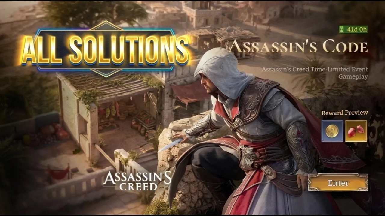 Assassin's Code All Solutions [Test Server ] | Watcher of Realms