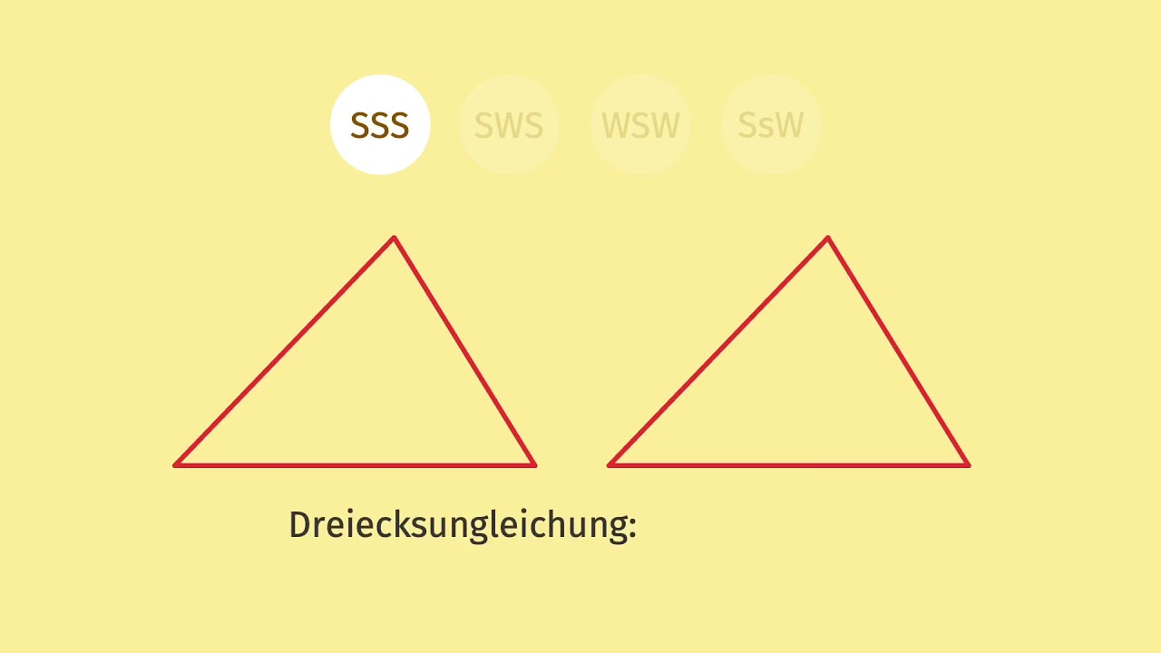 Kongruenzs&auml;tze f&uuml;r Dreiecke einfach erkl&auml;rt | sofatutor