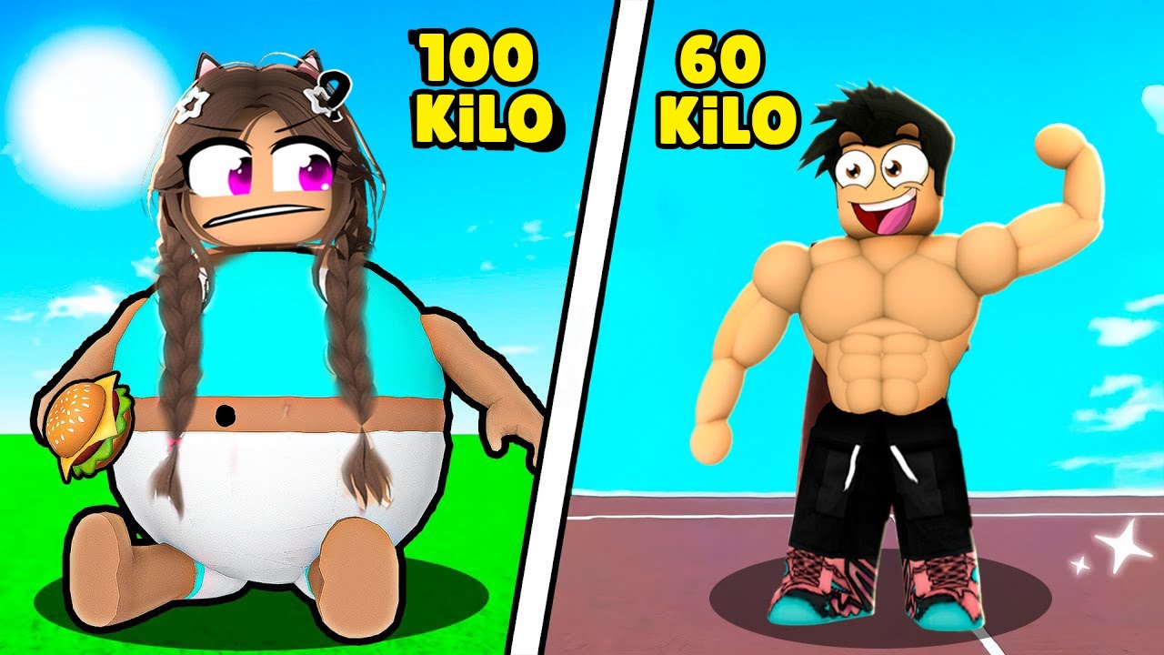 AYBÜKE İLE KİLO VERMEYE ÇALIŞTIK 😂 Roblox 24 Days to lose weight