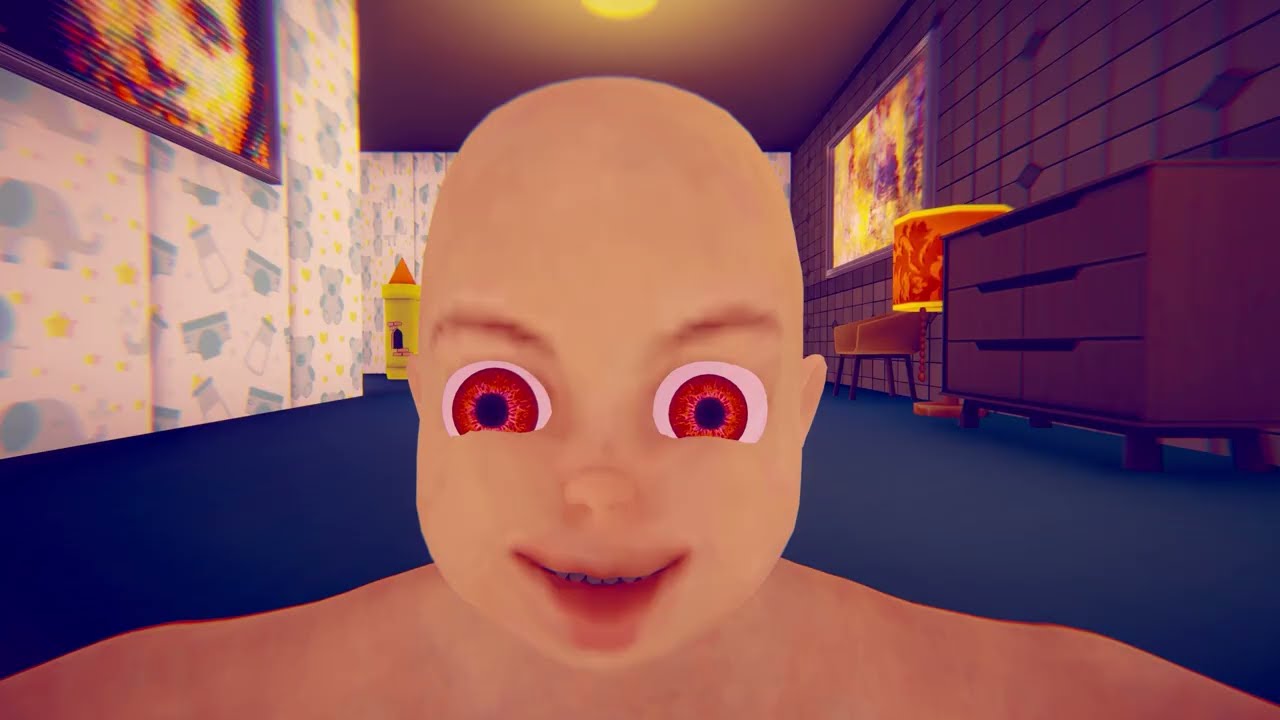 Scary Baby Dark Yellow House