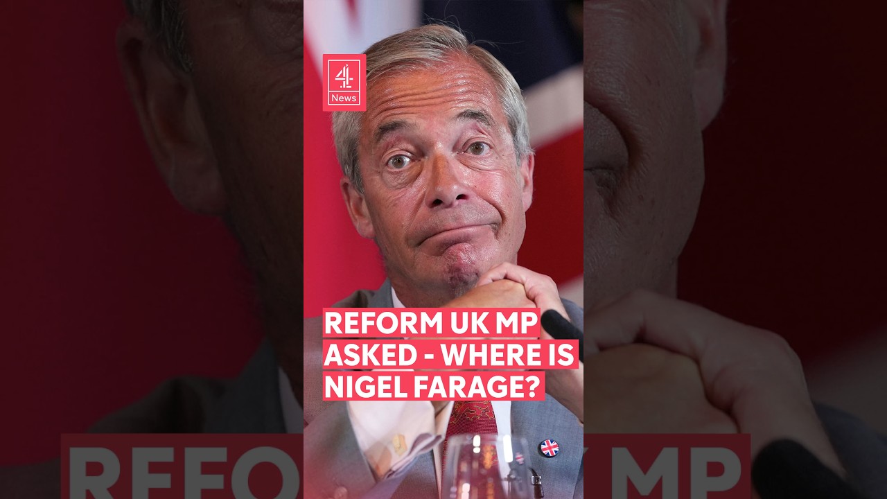 Richard Tice asked whether Nigel Farage is 'in hiding?' #NigelFarage #RichardTice #ReformUK