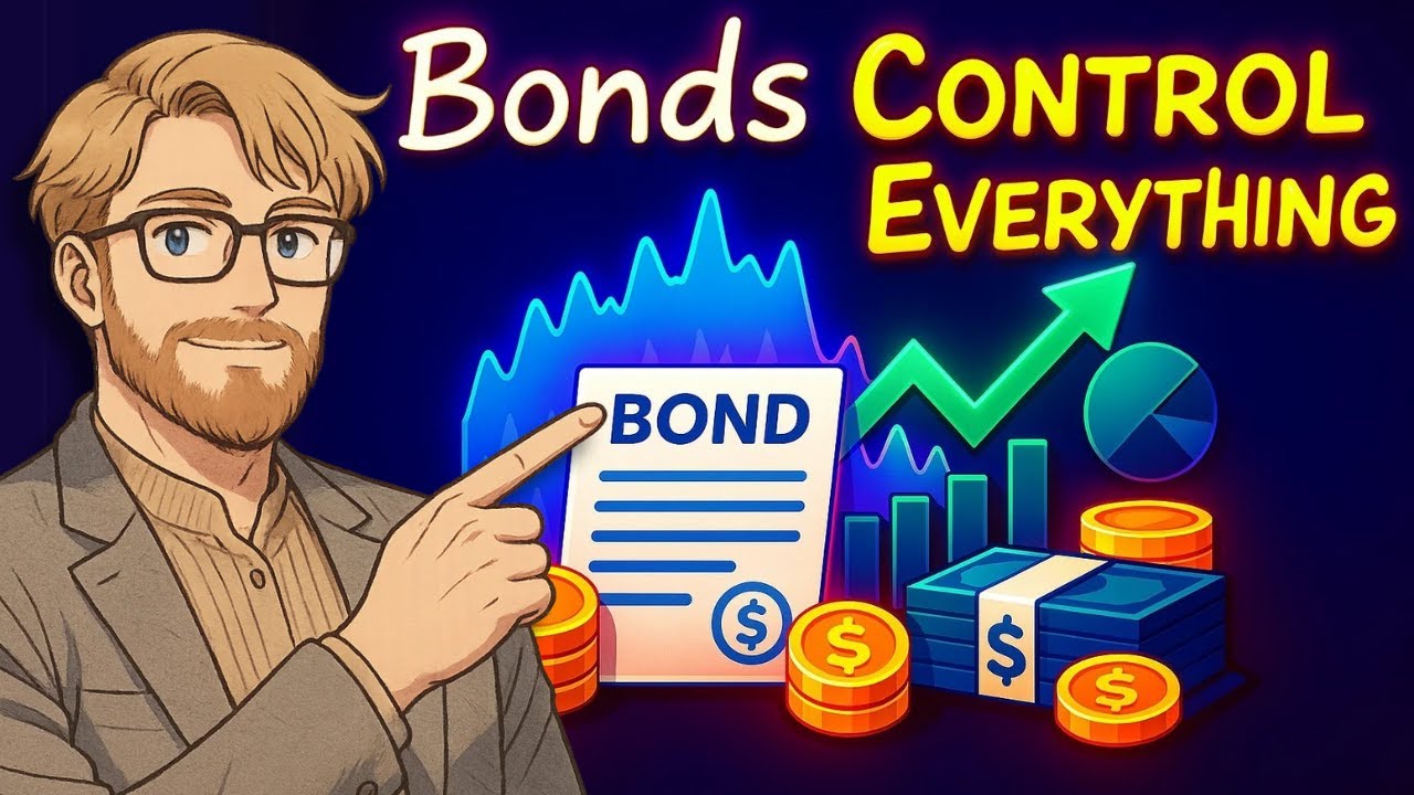 Bond Market Explained for Beginners 📊 (Bonds, Yields, Interest Rates, and Stock Market Relationship)
