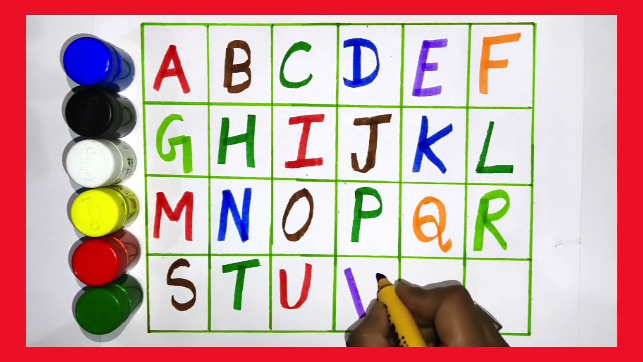 A to Z, Kids rhymes, collection forwriting along dotted lines for toddler, Alphabet, ABC song, ABCD7