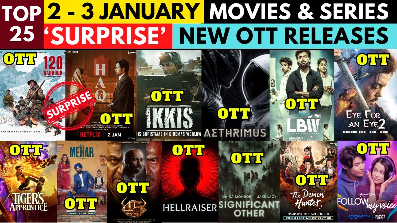 OTT Release Movies This Week I Surprise New OTT Movies on OTT I Netflix I Amazon Prime I JioHotstar