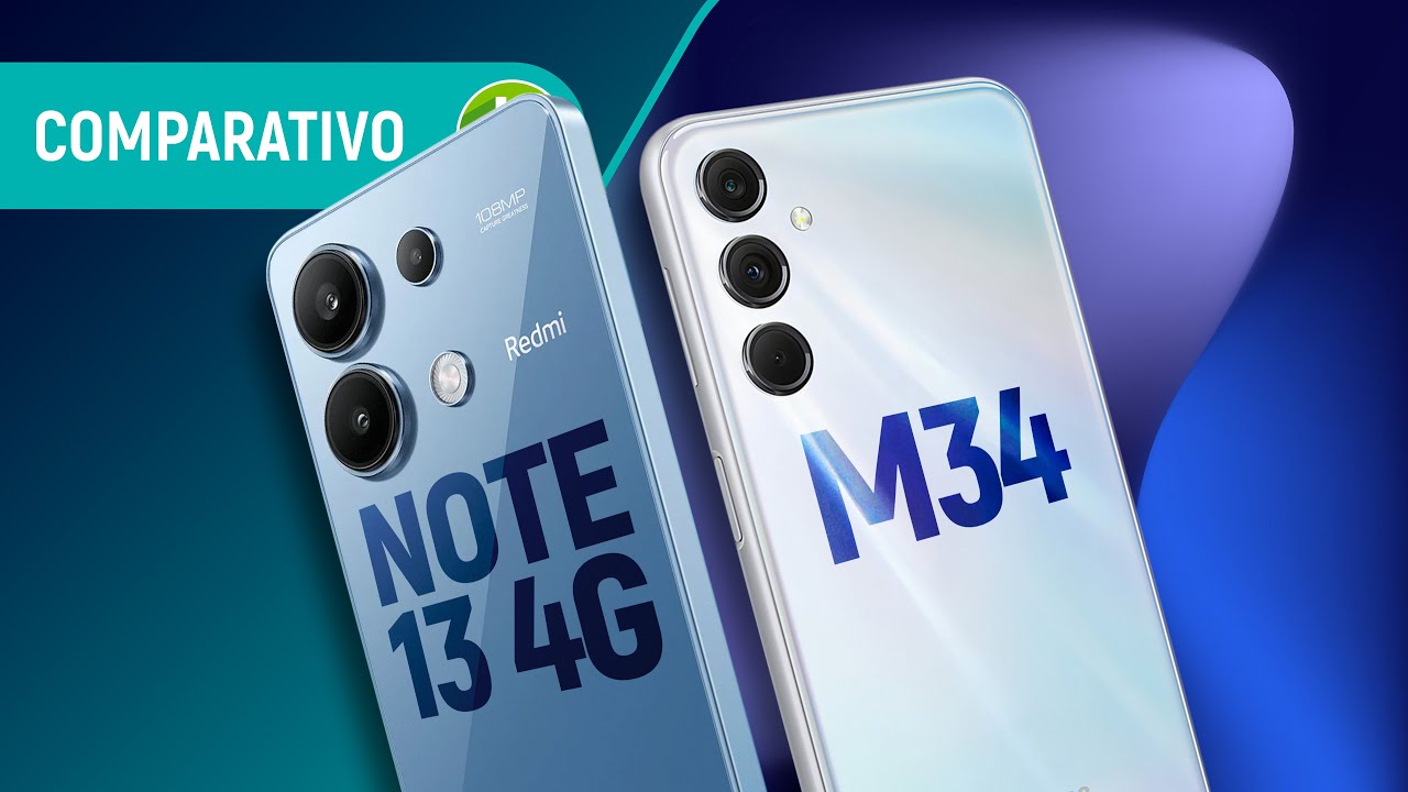 REDMI NOTE 13 4G vs GALAXY M34: qual fabricante oferece MELHOR CELULAR ACESSÍVEL? | Comparativo