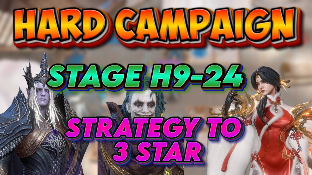 Hard Campaign Boss Stage H9-24 - Strategy & Timings to 3 Star the Stage | Watcher Of Realms