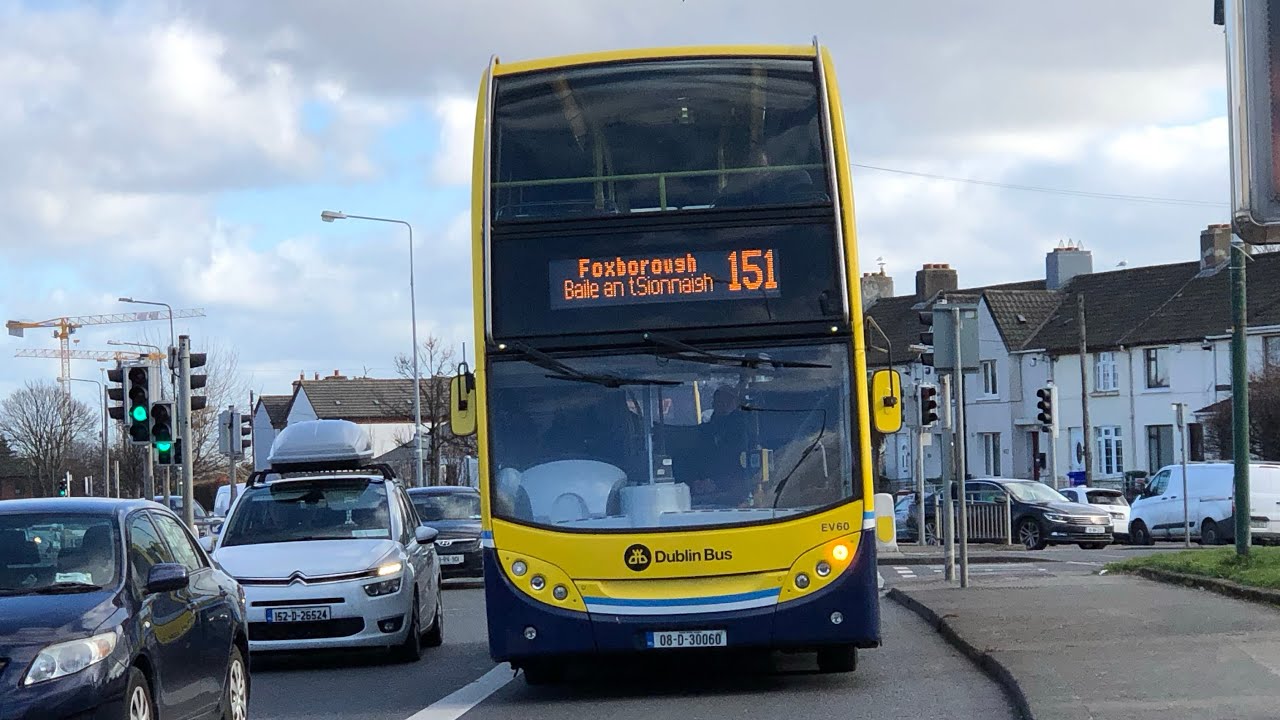 THRASH | Dublin Bus EV60 | Volvo B9TL Enviro 400 | Route 151 to Foxborough