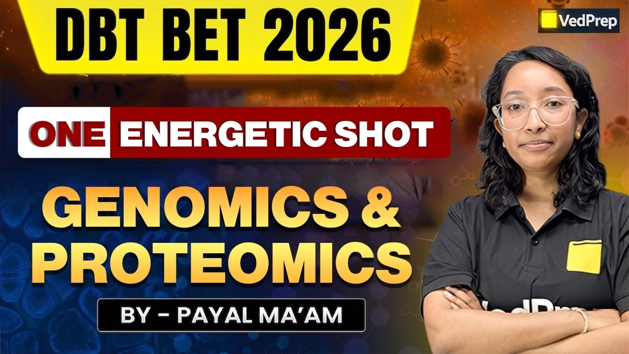 Genomics & Proteomics One Shot 🔥 | DBT BET 2026 🚀 | Complete Revision 💯 | VedPrep