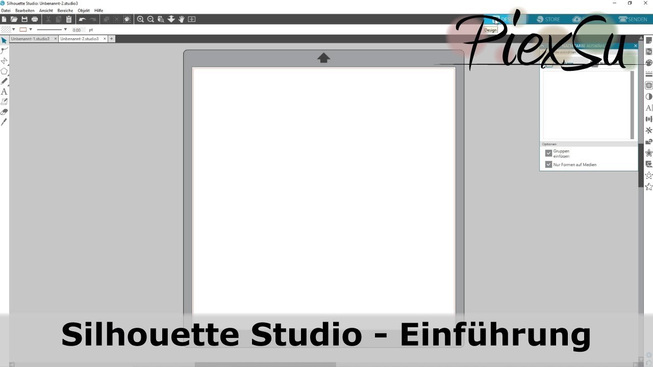 Einführung und Grundlagen Silhouette Studio Basic Edition |PiexSu