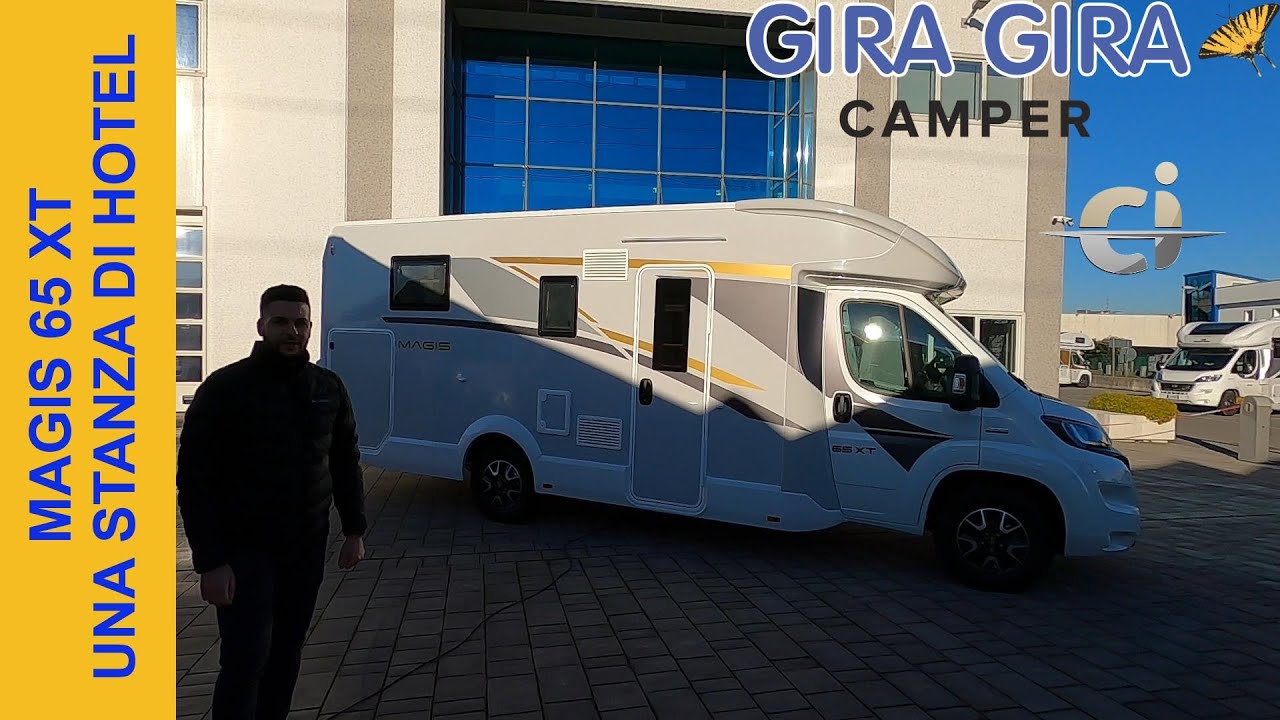 CAMPER SEMINTEGRALE CON BASCULANTE  CI MAGIS 65 xt . UNA STANZA DI ALBERGO SU RUOTE. TOP TOP TOP