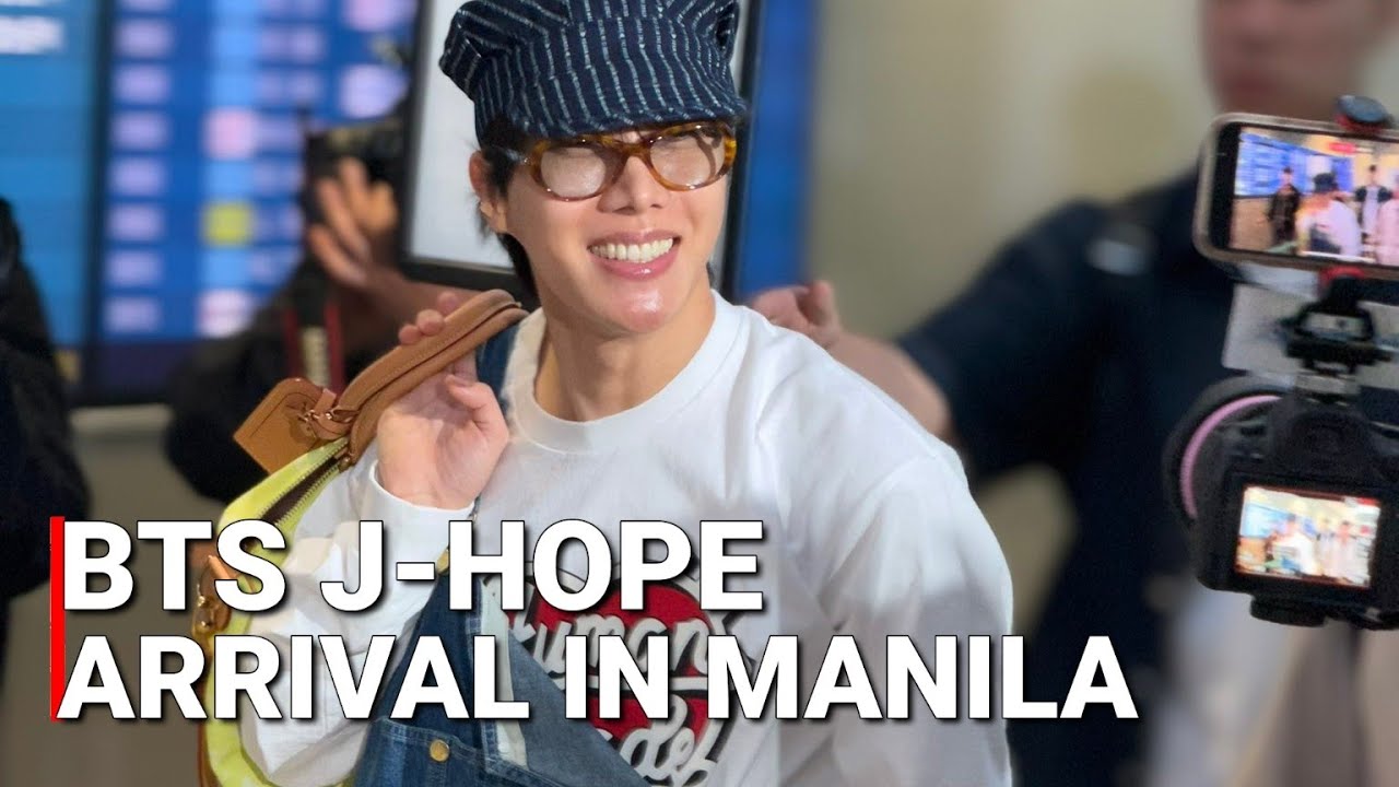 BTS J-HOPE Arrival in the Philippines For His 'Hope on the Stage’ Concert in Manila FULL FANCAM 2025