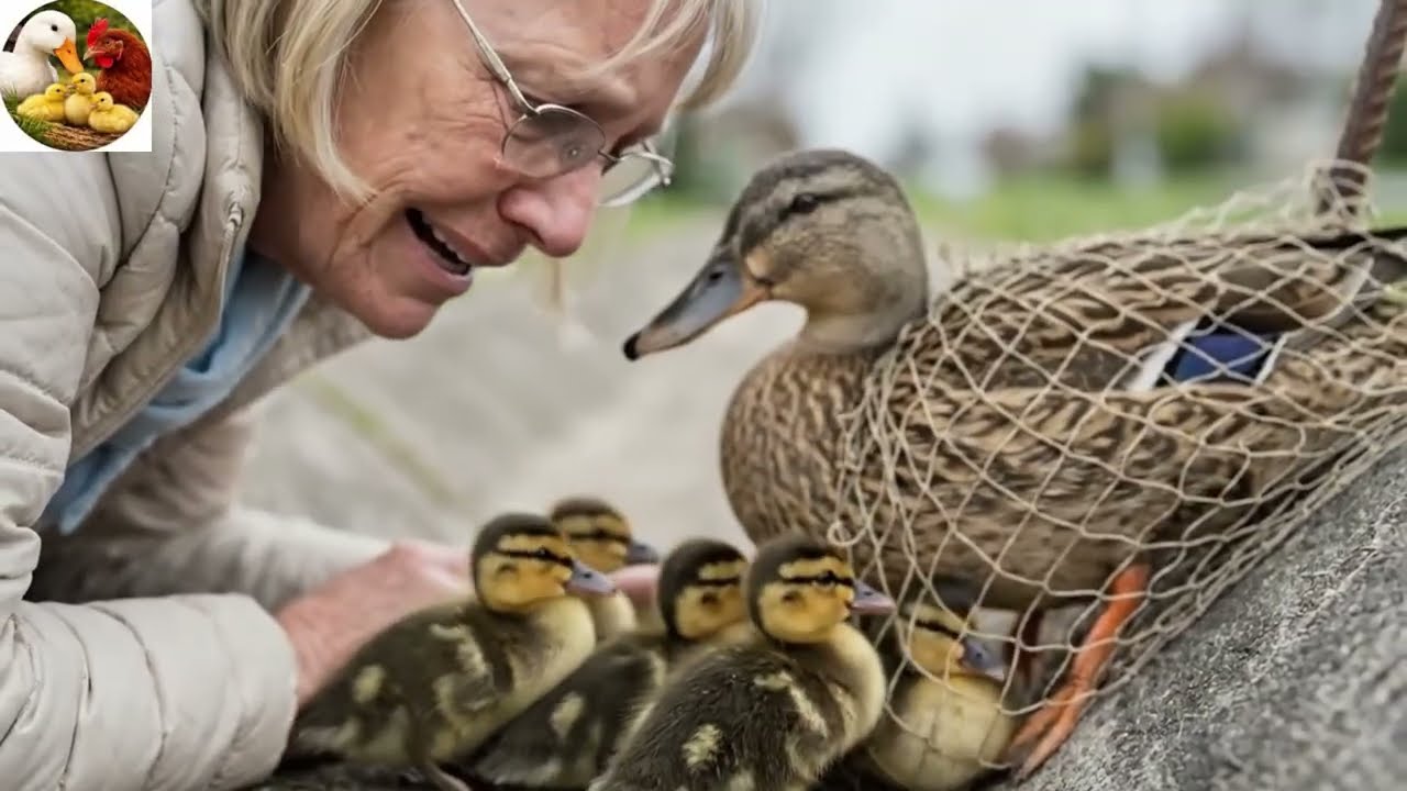 Heartbreaking Moment: Ducklings Refuse To Leave Trapped Mom 😭💔
