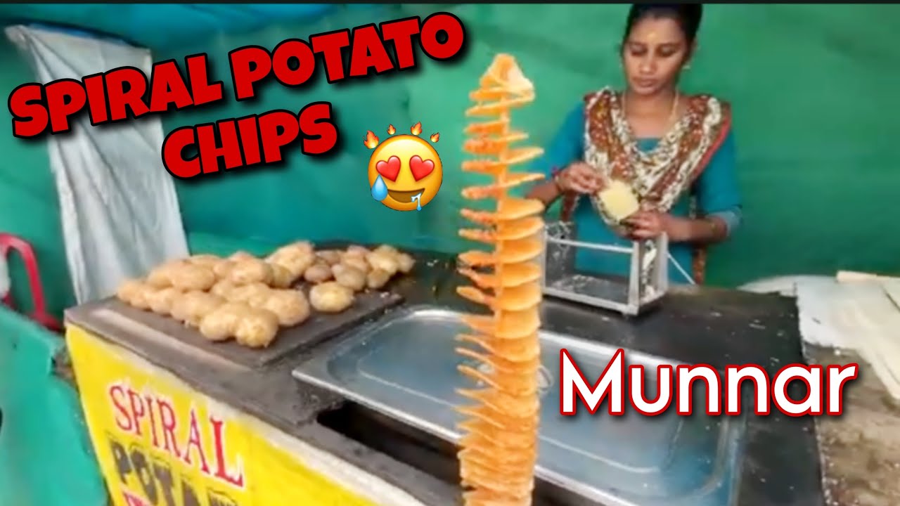 Spiral Potato Chips | Munnar Tourist Places