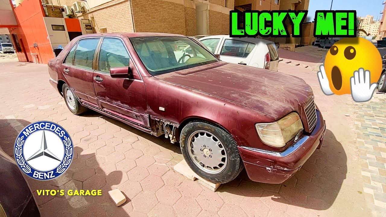 Burgundy Mercedes W140 S320L. Small Fun Little Discovery... Started The Disassembly