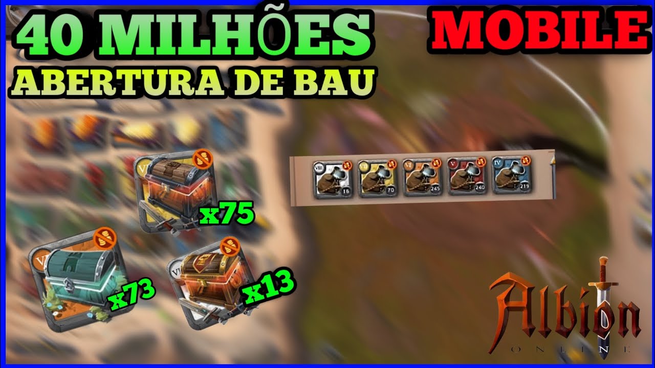 MEGA ABERTURA DE BAU ⚡ Albion Online ⚡