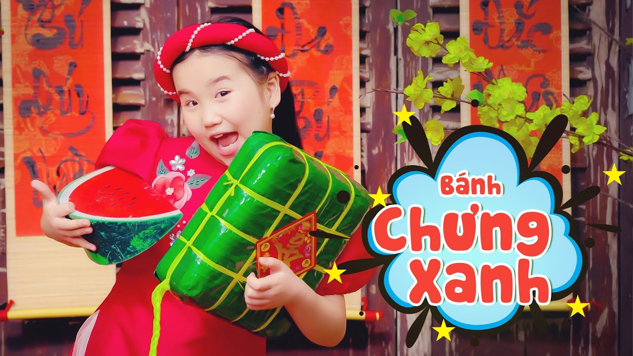 Bé Ellie Khánh Ngọc 🍓 Bánh Chưng Xanh 🍓Nhạc Thiếu Nhi Cho Bé 🍓 Nhacpro Kids 🍓 Mầm Chồi Lá
