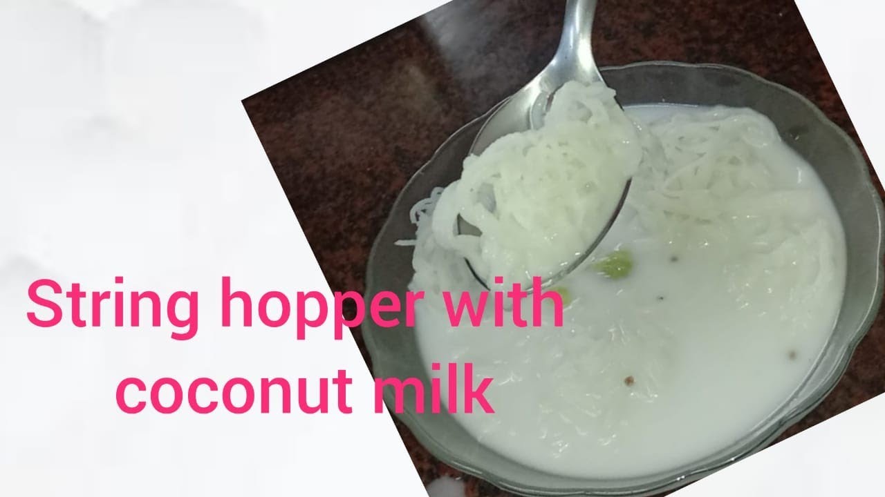 String Hoppers /Idiyappam,with coconut milk.