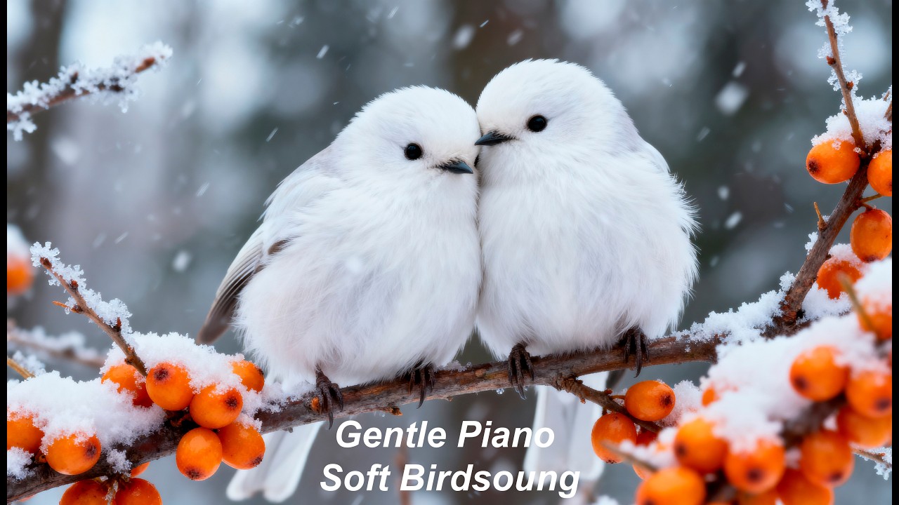🕊️Birds Singing & Gentle Piano Music | Healing Music for Deep Sleep, Peace & Stress Release ❄️