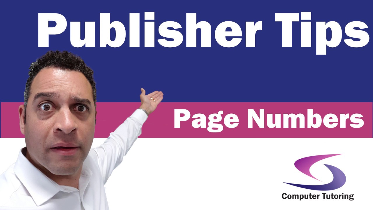 How to insert Page Numbers in Publisher 2016?