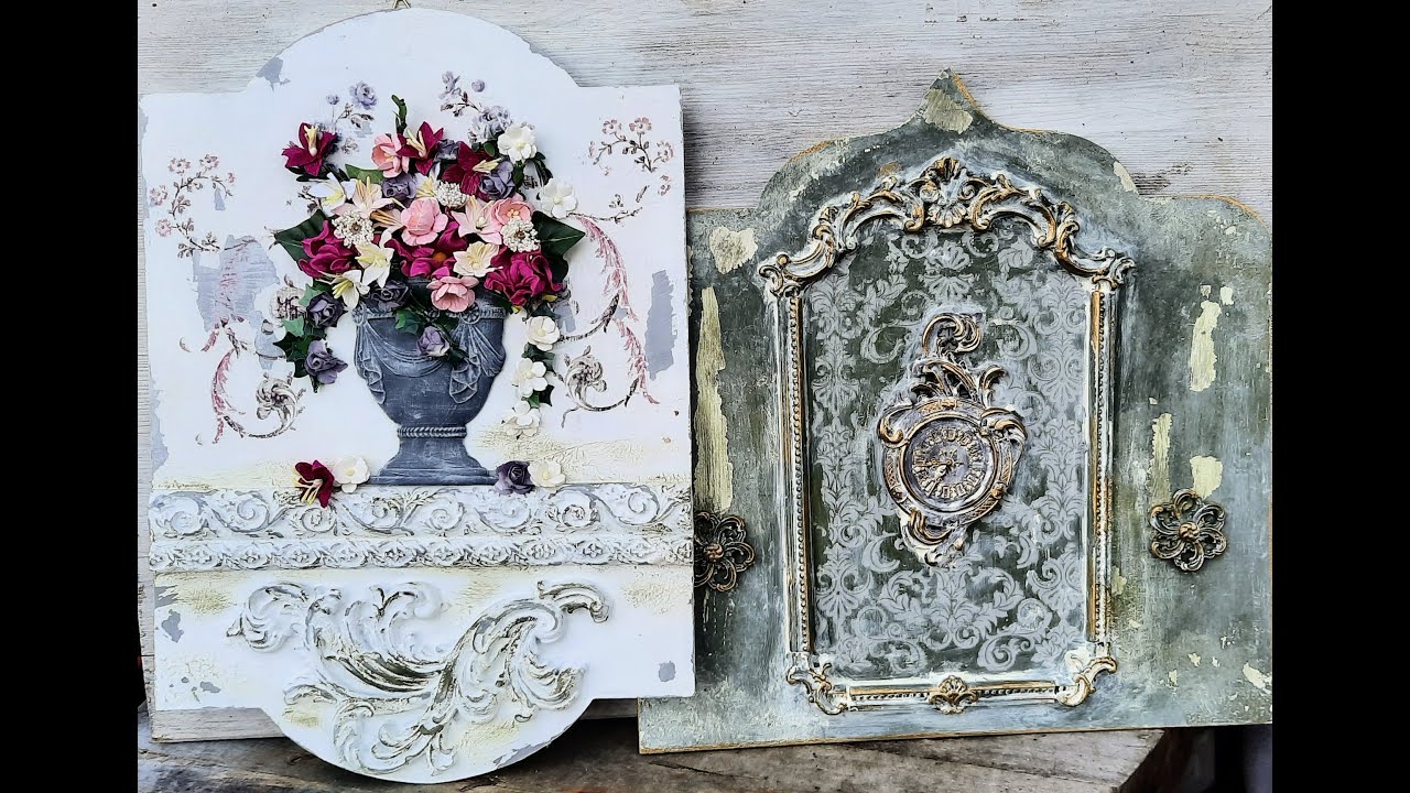 2 Anleitungen – 2 instructions - „Shabby Flowers and The Vintage Time“