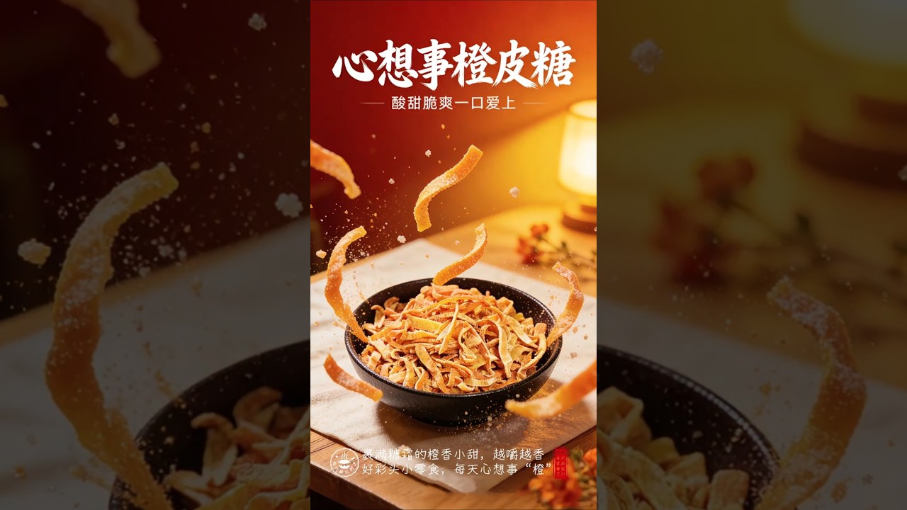 一口心想事 "橙"！自制橙皮糖酸甜脆爽，当零食太绝了 
