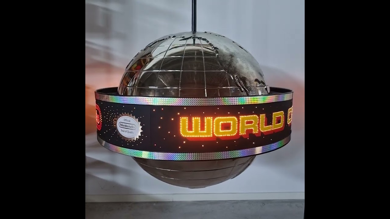 World of Nintendo Revolving Fiber Optic Globe