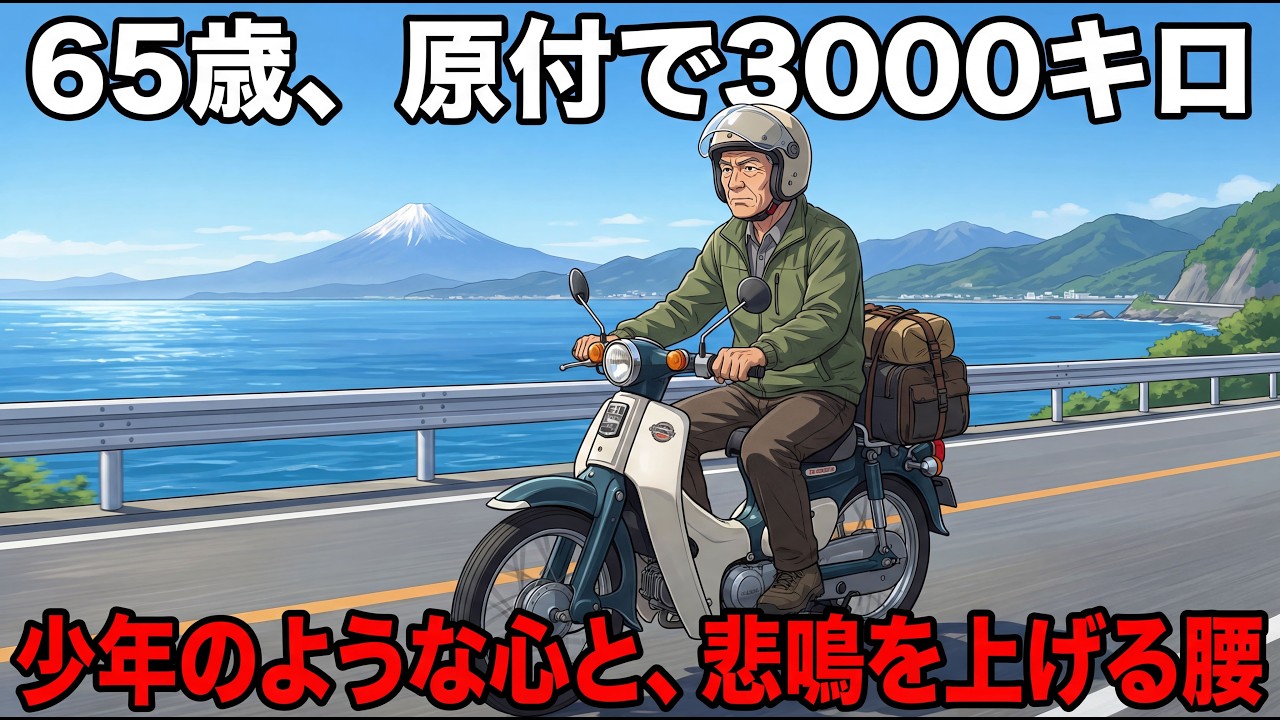 なぜ65歳で「原付日本一周」の旅に出たのか？時速30キロでしか見えない景色と、身体に起きた異変5選【シニア朗読雑学】