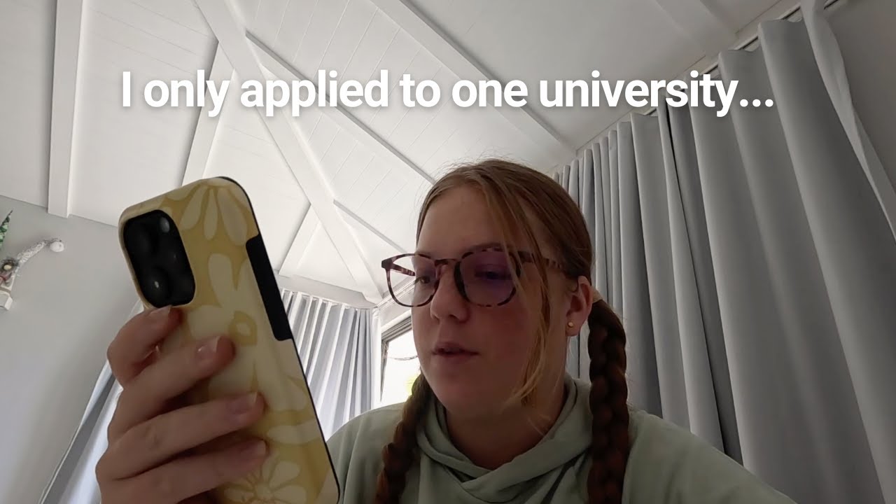 COLLEGE DECISION REACTION 2025: i only applied to one university... | *wait till the end* 👀🎓🎀✨🧸