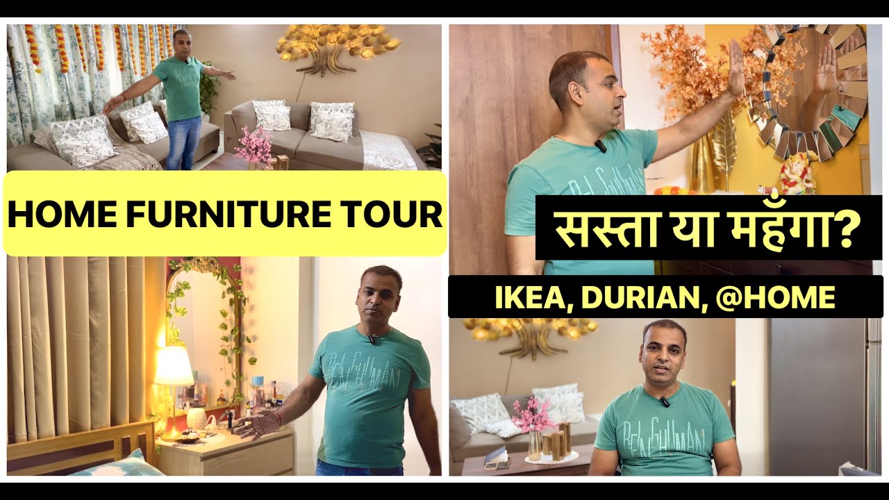 Home Furniture Tour | 3 BHK home furniture | Cost, comparison, brand etc #furniture #home #hometour
