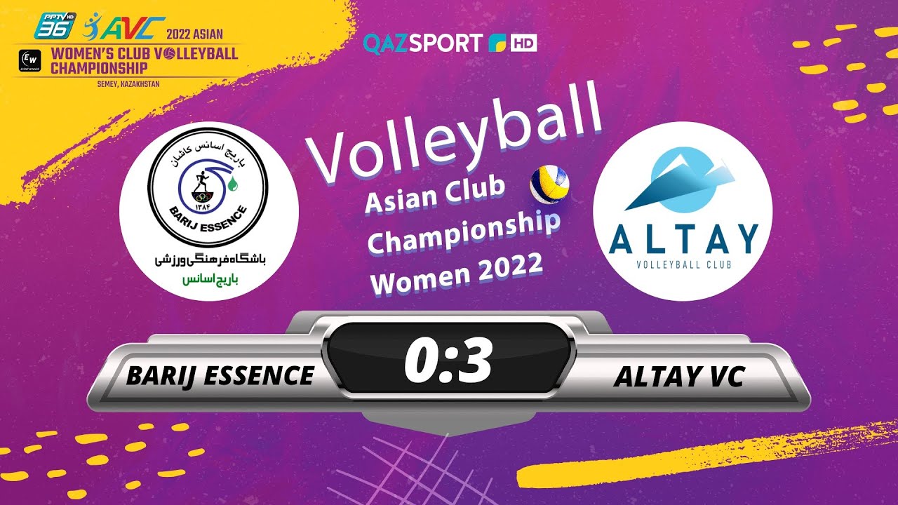 Volleyball. Asian club championship. «Barij Essence» (IRI) - «Altay VC» (KAZ) - 0:3.