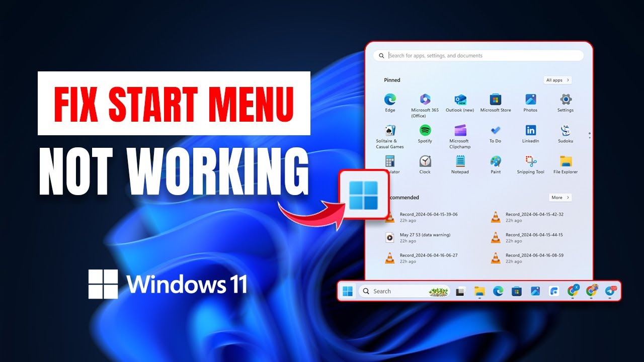 How to Fix Start Menu Not Working on Windows 11 | Windows 11 Start Menu Not Responding