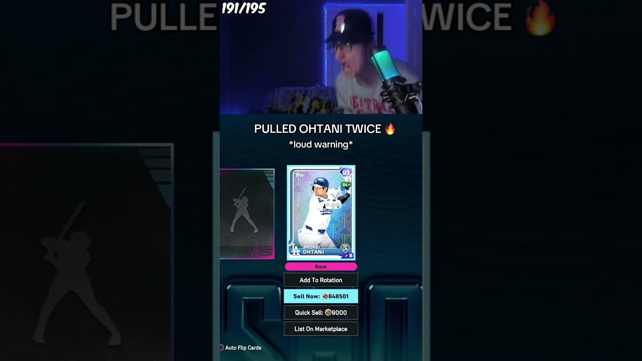 PULLED OHTANI TWICE 🔥 #mlbtheshow25 #baseball #mlb #mlbtheshow #playful