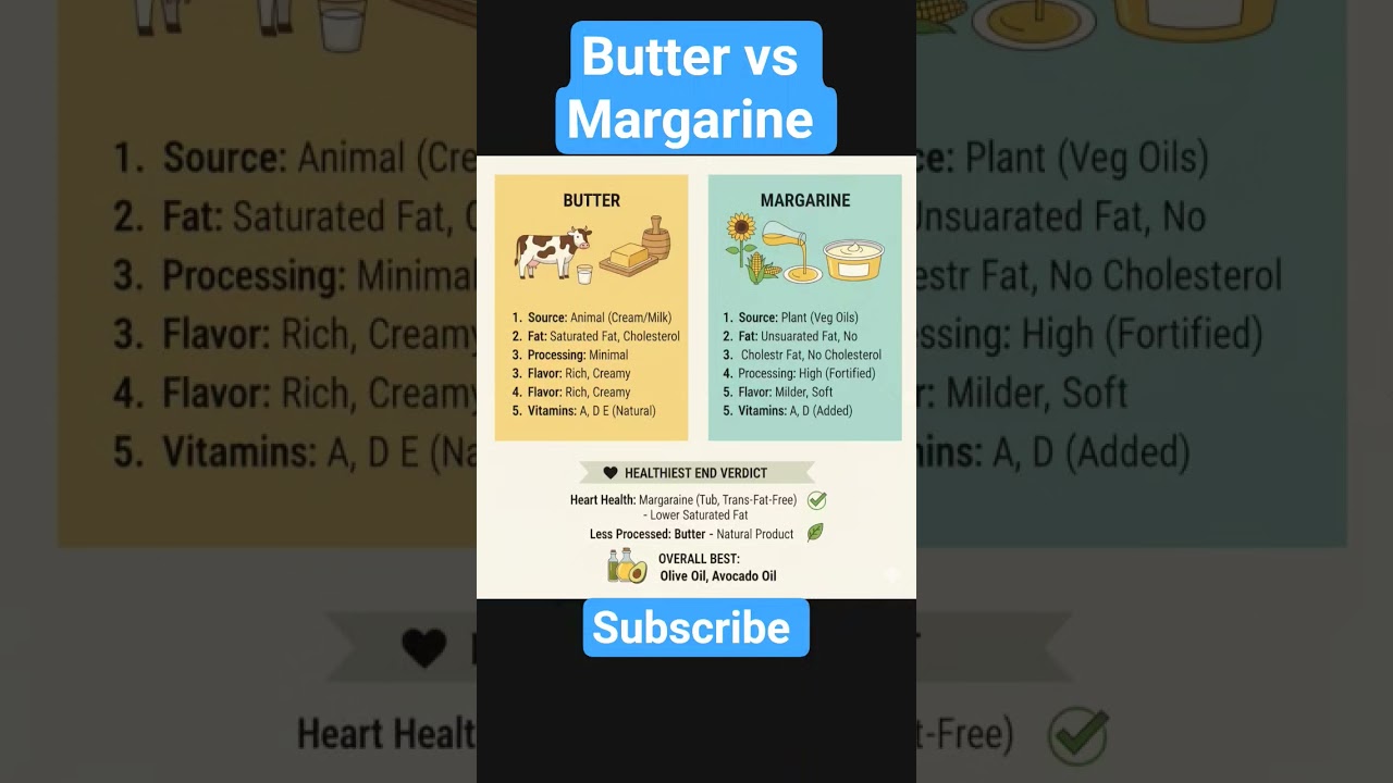 butter vs margarine which is the healthiest 