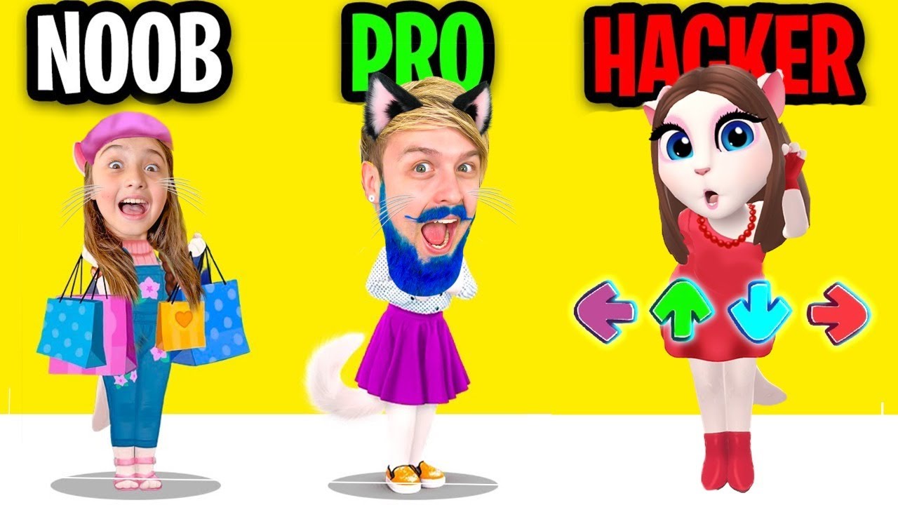 A ANGELA virou a GIRLFRIEND no NOOB vs PRO vs HACKER no TALKING ANGELA 2! ‹ Pai Também Joga 2.0 ›