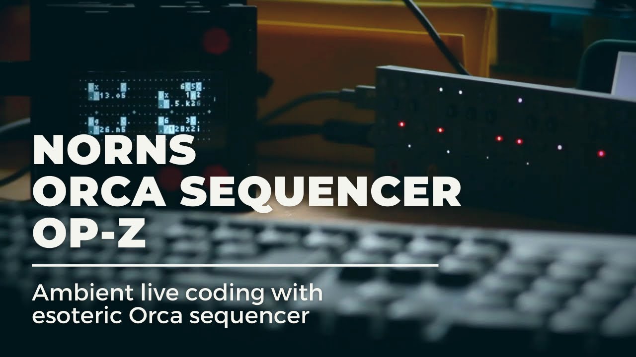 Ambient Soundcsape: Orca sequencer + Op-z