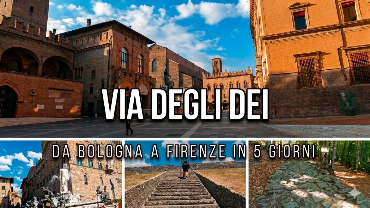 VIA DEGLI DEI in 5 giorni : caldo, pioggia, cadute e varianti del Cammino