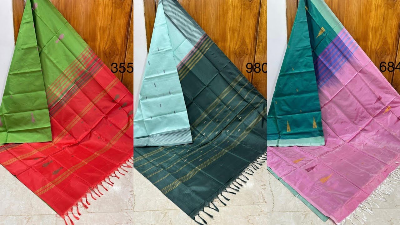 New arrivals of valainar pattu sarees🦚 Whatsapp: 9486877976 #pattusarees #trending 