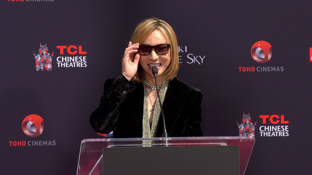 Yoshiki Speech at his Handprint and Footprint Ceremony