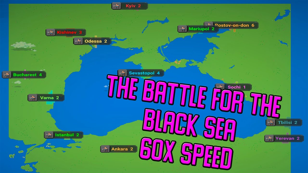 The Battle for the Black Sea | Turkey vs Russia vs Ukraine vs Georgia | World Box Timelapse 60 Fps