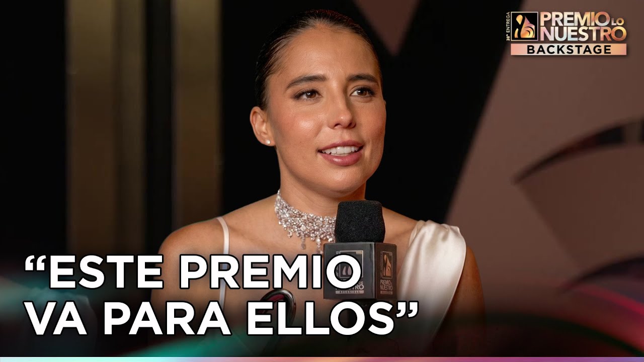 Majo Aguilar dedica un mensaje especial a los latinos en Estados Unidos en Premio Lo Nuestro
