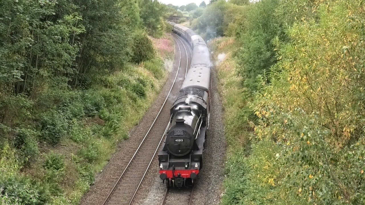 Black 5 45212 barks to Hoghton summit (23 Aug 2025)