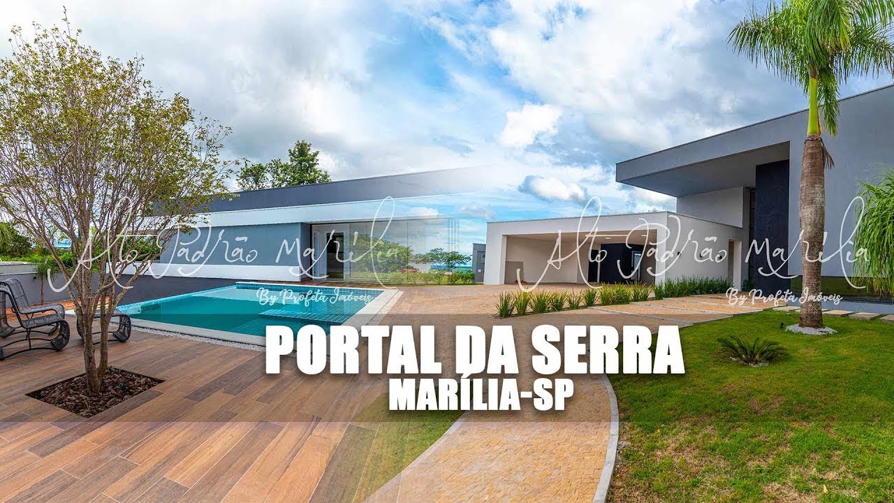 CASA DE ALTO PADRÃO NA CIDADE DE MARÍLIA - SP - Casa de condomínio de alto padrão PORTAL DA SERRA