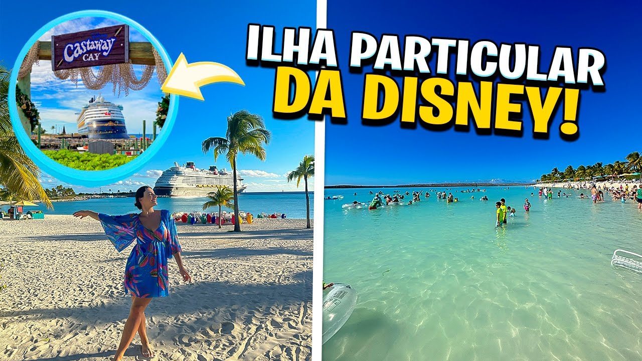 ILHA PRIVADA DA DISNEY NAS BAHAMAS! Tour por Castaway Cay e último dia de Cruzeiro | Amanda Lunelli