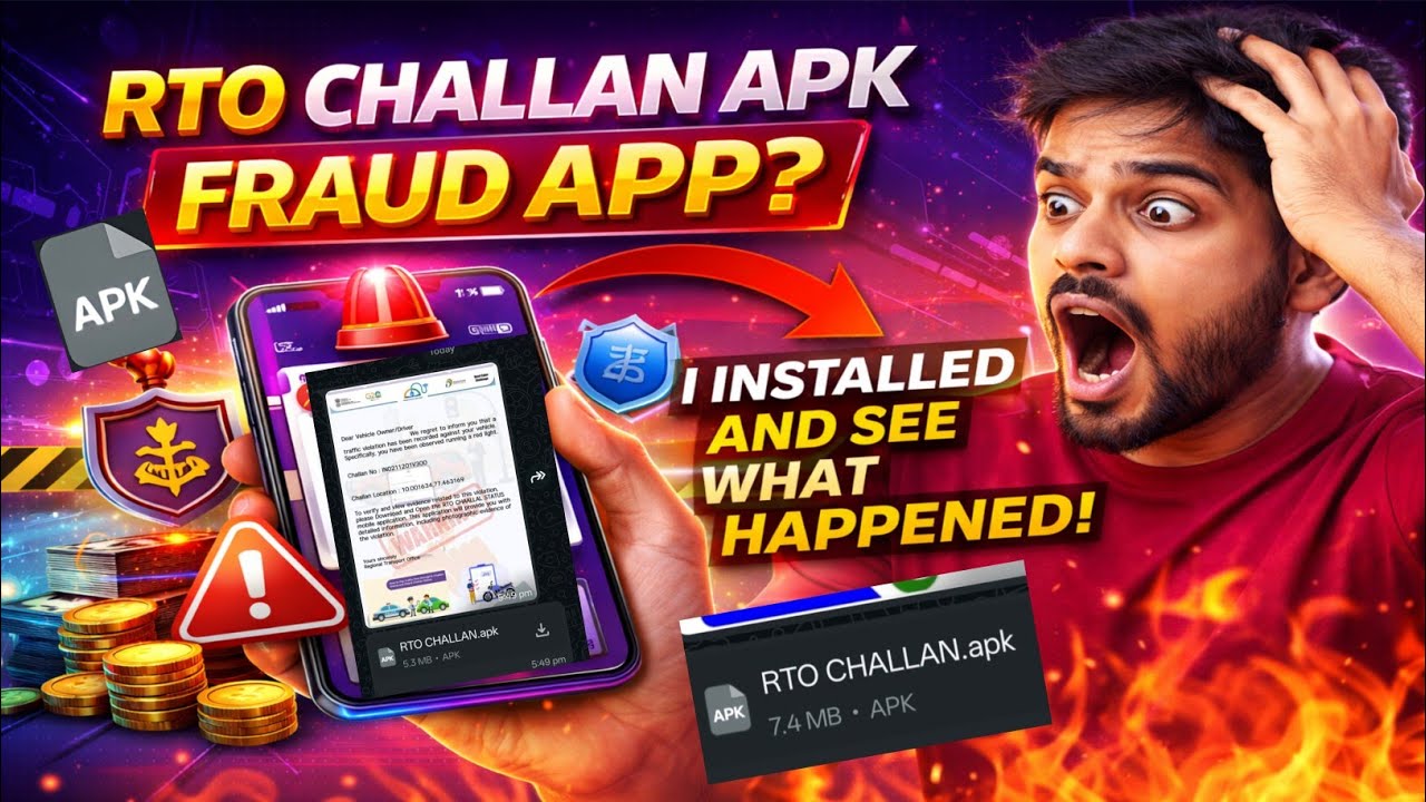 RTO Challan Fraud APK Exposed 🚨 | Don&rsquo;t Pay Before Watching This 