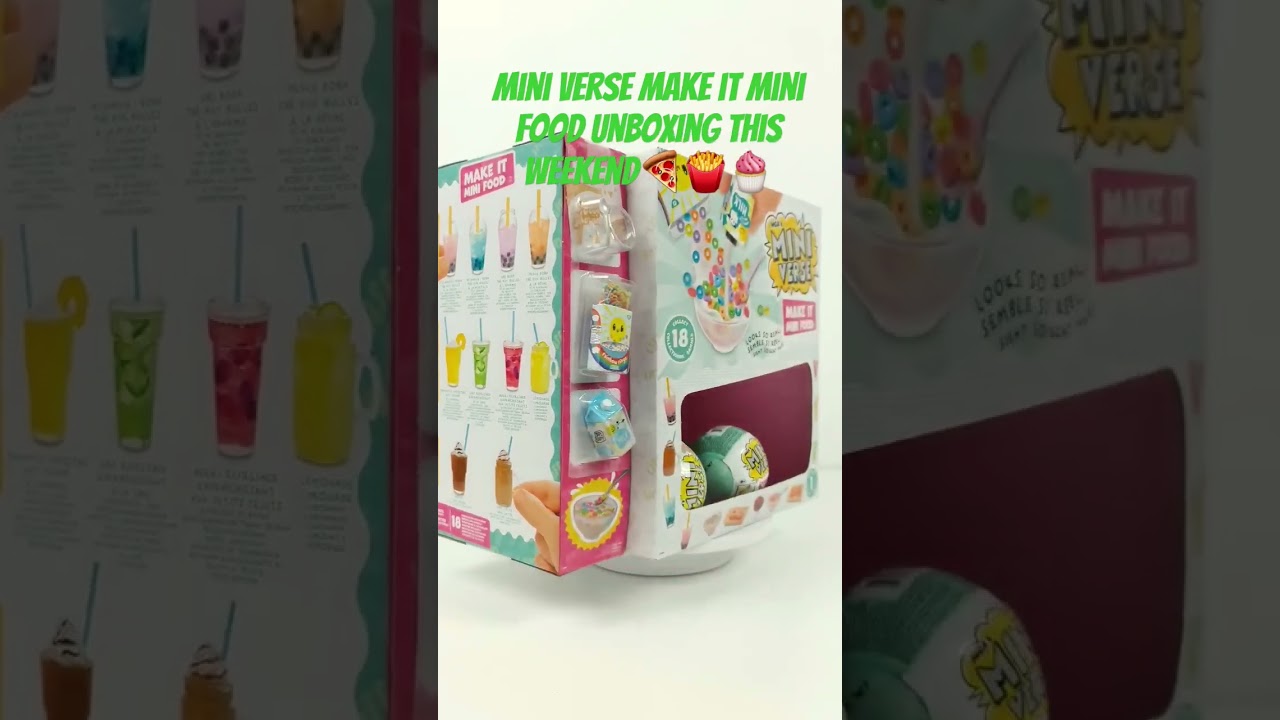 MINI VERSE MAKE IT MINI FOOD Cafe Series 1 MGA'S UNBOXING This Weekend🍕🍟🧁 