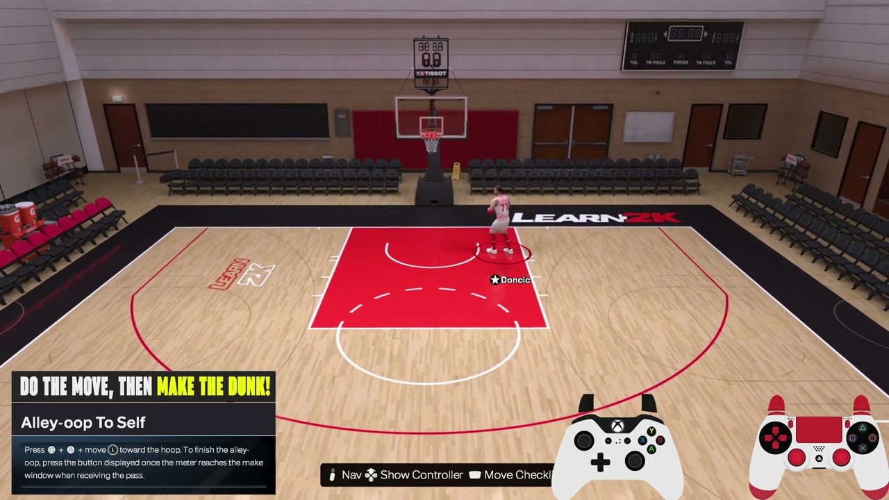 NBA 2k26: как сделать аллей-уп для передачи самому себе