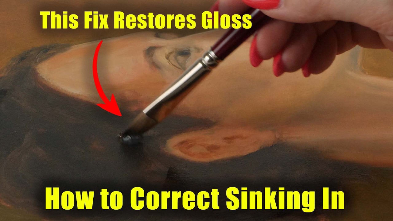 How to Fix Dull Spots in Oil Paintings: Correcting Sinking In