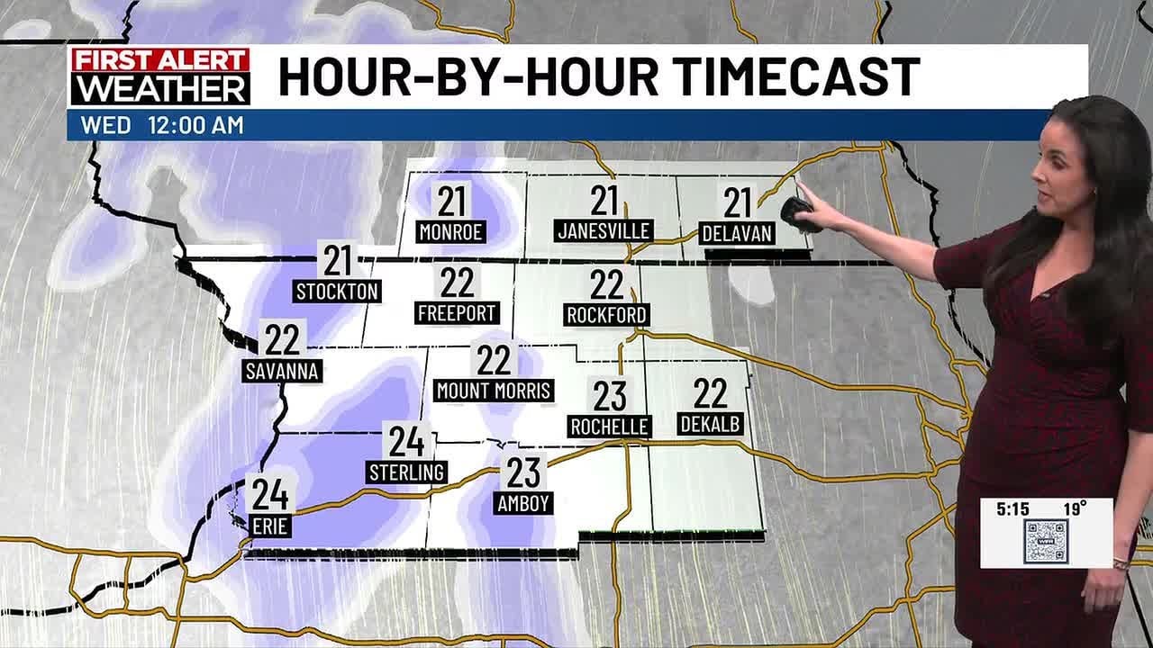 Сегодня вечером на границе штатов ожидается еще больше снегопадов.
