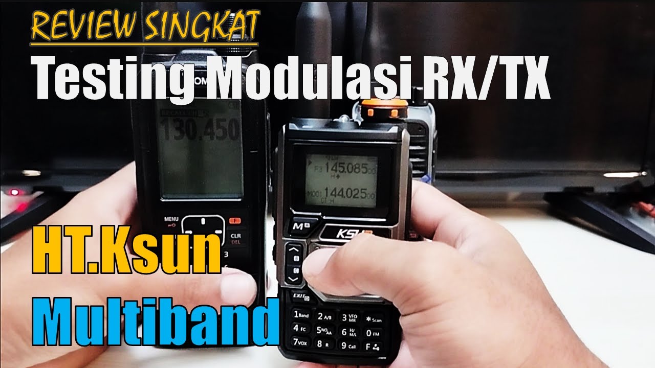 36.Testing Modulasi HT KSUN freq Airband, VHF, UHF, dan 350MHz