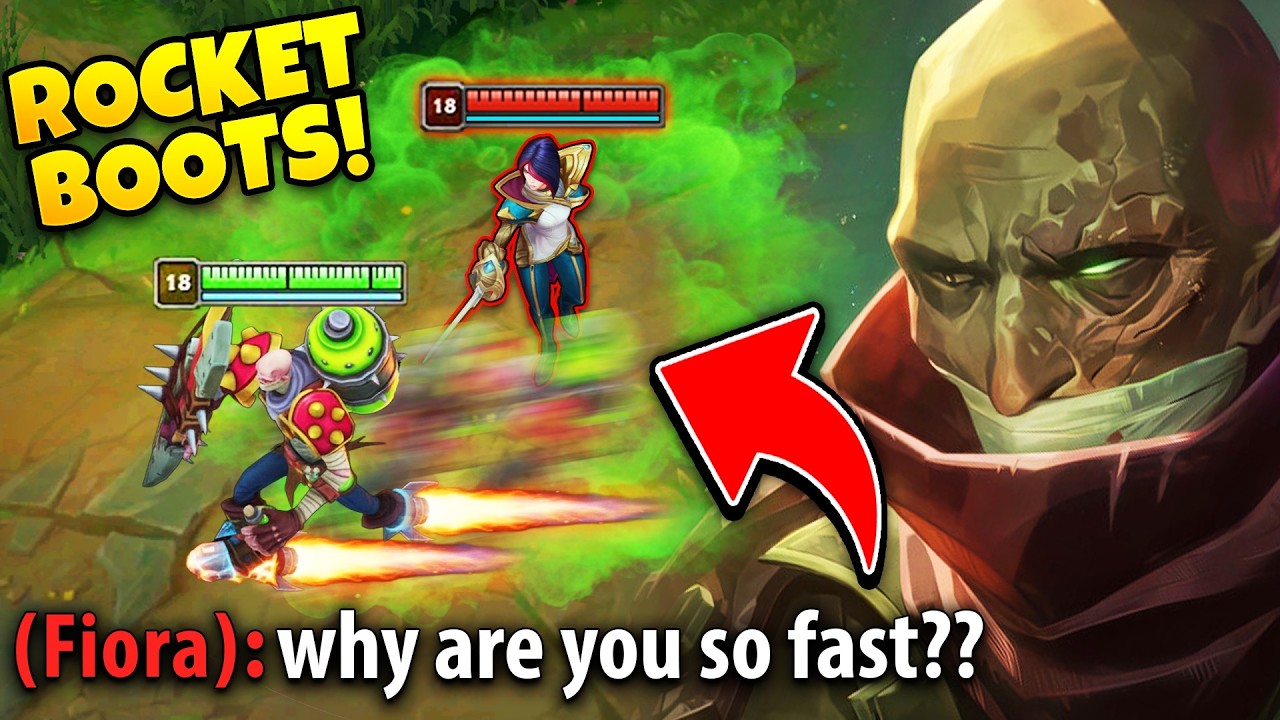 How to get literal ROCKET BOOTS on Singed... (GENIUS NEW TECH)